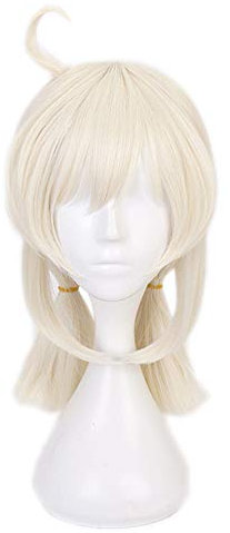 Anime Cosplay Perücke, Genshin Impact Perücke, mit Kostenloser Perückenkappe, für Halloween, Party, Karneval, Nachtleben, Konzerte, Hochzeiten (Klee)
