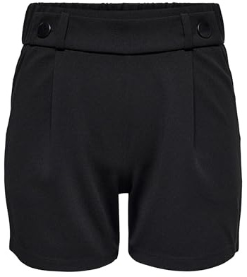 JDY Damen JDYGEGGO JRS NOOS Shorts, Black/Detail:Black Button, XXL