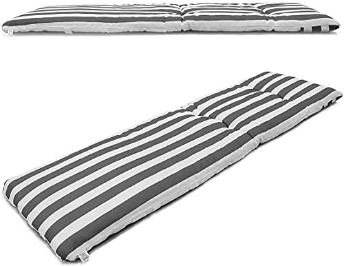 Vigivision Coussin pour chaise longue ou meuble de jardin 180 x 55 x 8 cm Gris