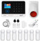 HUXGO, HXA003, Sistema de Alarma inalámbrico con 7 detectores de Movimiento y Segunda Sirena inalámbrica, Módulos: WiFi + gsm 4G, aplicación Tuya Smart, SMS, Control Desde el teléfono, Espańol