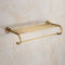 LANMOU 60cm Bad Handtuchhalter Wand, Vintage Antike Messing Badetuchhalter Wandmontierter Doppelter Handtuchablage für Küchen Badezimmer Zubehör Duschregal