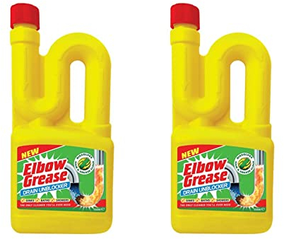 2 x 750 ml Elbow Drain Sink Unblocker Toilet Cleaning Liquid Sink Liquid Heavy Duty Household Cleaning