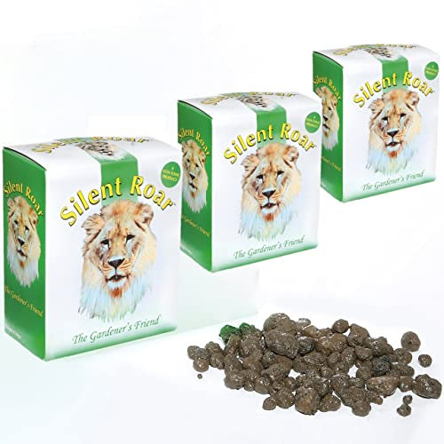 3 x Silent Roar Cat Repellent 500g | Lion Manure | Deterrents for Your Garden | Stop Unwanted Visitors