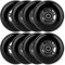 WHEELCOME Inline-Skate-Rollen für den Innen- und Außenbereich, 85a, Rollhockey-Räder mit Kugellagern, ABEC-9 für Roller-Gepäckreparatur, 64 mm, 70 mm, 72 mm, 76 mm, 80 mm Durchmesser, 8 Stück