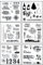 Silikonstempel Weihnachten Deutsch, 6 Blätter Clear Stamp Weihnachten, Frohe Weihnachten Stempelset, Silikonstempel Winter, Clear Stempel Set für DIY Bullet Journal Scrapbooking Fotoalbum