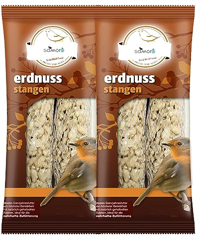 Erdnuss-Stangen für Wildvögel 40 Stck a 90 g = 3,6 kg