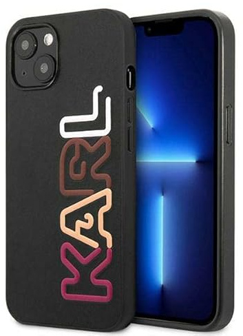 KARL LAGERFELD KLHCP13SPCOBK Hülle für iPhone 13 Mini 5,4 schwarz/Black hardcas