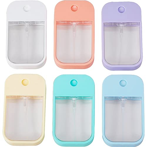 Stakee 6pcs 45 Tragbare Sprühflaschen Nachfüllbare Duftflaschen Mini Desinfektionsmittel Alkoholflasche Leerer Kosmetischer Behälter