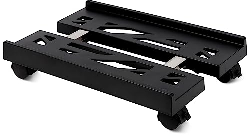Whchiy PC Ständer Einstellbarer Computer Ständer mit 4 Rollen für Schreibtisch