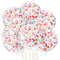 COLOFALLA 15 Stück Konfetti-Luftballons Bunt Geburtstag Luftballons 12 Zoll Ballons Geburtstagsdeko Hawaii Aloha Sommer Party Deko für Hochzeit Kindergeburtstag Junge Mädchen Frauen mit Bänder
