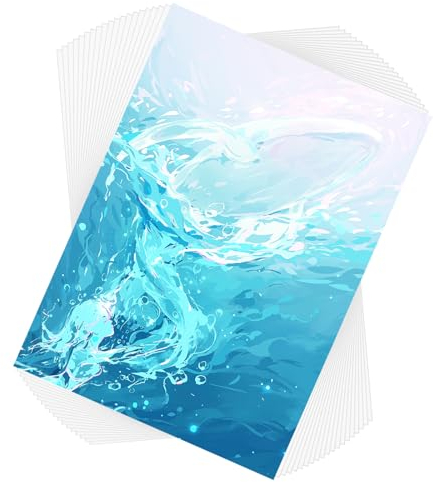 Fousenuk Papier Aquarelle, 40 Feuilles 300 Gsm Carnet Aquarelle A4, Blanc Feuille Aquarelle pour Peinture Dessin Esquisse Texturé Materiel pour Artistes Étudiants Enfants Adolescents Adultes