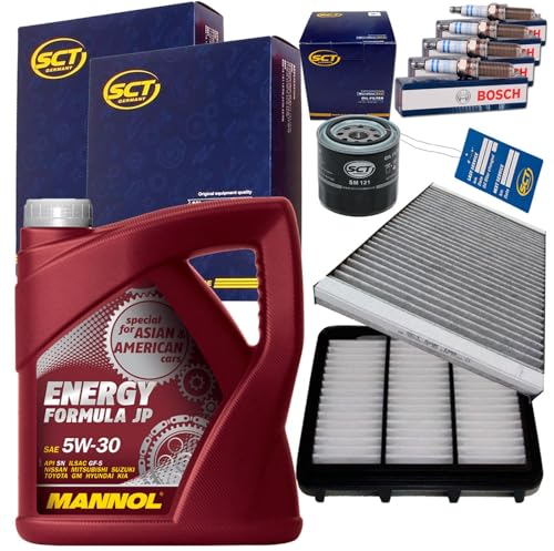 BandelOne enthält Inspektionspaket Set+5W30 Motoröl für 1.4 1.6 2.0 I30 Fd Ceed Jd Ed
