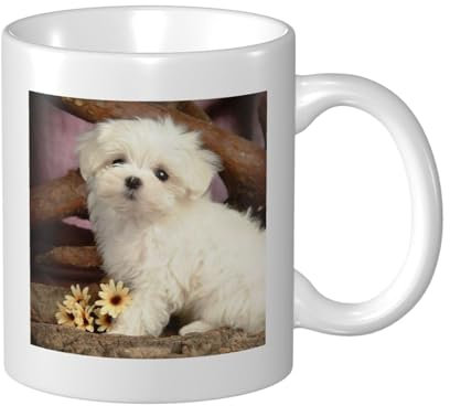 Niedlicher Hund Weihnachten Tassen Elegante Kaffeetasse Einzigartige Tasse Bunte Tassen Personalisierte Tasse Geschenk Tasse Neuheit Tasse Bedruckte Tassen Perfekt für Zuhause Büro