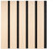 Tuda Grass Direct Premium Acoustic Wall Slatted 3D Wood Veneer Panels - 260cm x 30cm (2 Pack) - Light Oak