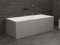 SPALINA Cobalt 170 Grise - Bañera Semi-exenta Mural L. 170 x l. 75 cm