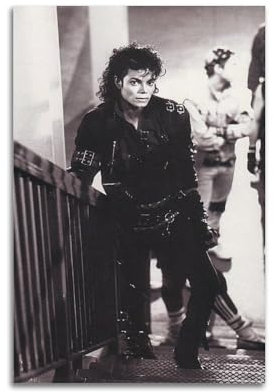 Michael Jackson Bad Album Black And White Poster Dekorative Malerei Leinwand Wandkunst Wohnzimmer Poster Schlafzimmer Malerei,Wandkunst Bilddruck Moderne Familienzimmer Dekor 12x18inch(30x45cm)