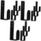 NUOBESTY 3 Sets Keyboard Stand Wall Hangers Wall Keyboards Holders Wall Keyboard Bracket Office Supplies Keyboard Rack Keyboard Holder Wall Rack for Keyboards Computer Storage Rack Acrylic