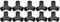 Raccords en PVC à 3 Voies, Connecteur D'angle coudé de 25mm, Connecteur de Tuyau en PVC pour Bricolage, Structures de Jardin de Serre, 10 Pièces (BLACK)