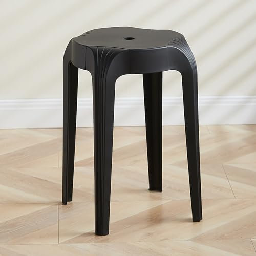 Bunte Stapelstühle, rückenfrei, Barhocker, Kunststoff-Stapelhocker, tragbare runde Sitzgelegenheit, dekorative Hocker für Klassenzimmer, Schule, Büro