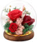 FAYODO Ewige Rose im Glas mit Licht, Konservierte Blumen als Geschenke für Frauen Mama Oma Freundin zum Valentinstag Muttertag Geburtstag Weihnachten Jahrestag Erntedankfest-Rot