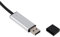 Mini USB DMX Interface Adapter Controller Dimmer Bühnenbeleuchtung Controller für XP Vista 7 (32bit 64bit) Schwarz