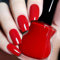 Red Nail Polish, Burgundy Dark Red Nail Varnish Long Lasting No UV Needed Chip Resistant & Quick Drying Nail Polish for DIY Nail Art Manicure at Home Nail Varnish Pens (1#)