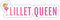 Spreadshirt Lillet Queen | Sommer Alkohol Lillet Sticker, max. 10x10 cm, 10 x 10 cm, Mattweiß