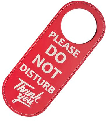 Do Not Disturb Door Sign, Waterproof Tear Resistant and Durable Do Not Disturb, Door Handle Hanging Sign Suitable for Office Home Hotel Meeting and More