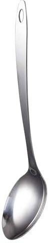 HRLORK Serving Spoon Large 12.8inch/32.5cm Stainless Steel Cooking Spoons Cooking Stirring Kitchen Utensils Set Non-Stick Cookware for Restaurant