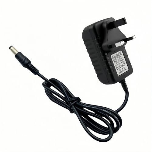 DmsGJyp 26V Charger for Hoover H-Free, 26V 500mA Power Supply Adapter Cable, Compatible with Hoover Vacuum Cleaner 100/200/500/700/800 Cordless Sweeps, Hoover HF222MPT HF522UPT (Black, 1 Pcs)