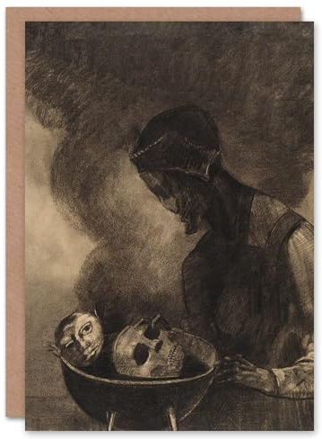 Artery8 Odilon Redon Art Card Cauldron of the Sorceress