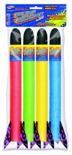Geospace Pump Rocket REPLACEMENT ROCKETS 4-pack refills for Junior Sized Original Jump Rocket Set, Jump Rocket Dueling Rocket Set, Jump Rocket Deluxe Set & Pump Rocket Jr Battle Pack & Single Set