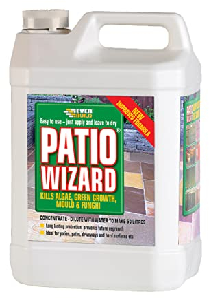 Everbuild Patio Wizard Moss | Protection Against Algae, Green Growth, Mould & Fungi - 5ltr