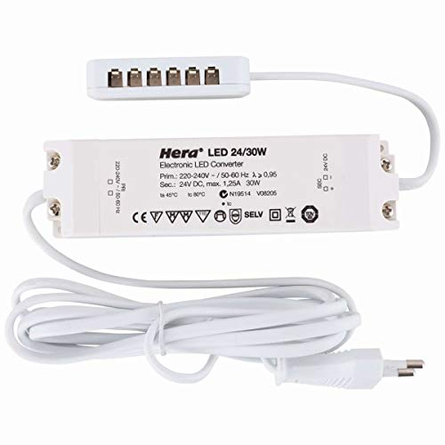 Hera 20604001201 A++ to A, Netzteil, Metall, 10 W, Integriert, grau, 35 x 35 x 25 cm