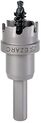 EZARC Lochsäge Hartmetall-Bohrer, leistungsfähiger Lochöffner ideal für Löchern in Edelstahl und Metall, 19mm
