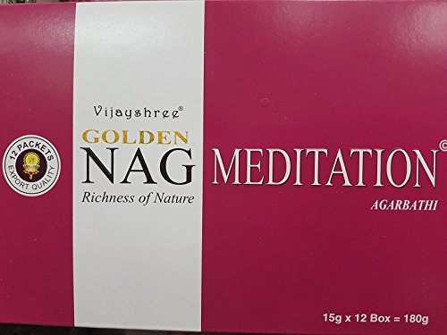 Vijayshree Räucherstäbchen Golden Nag Meditation 12 x 15 g