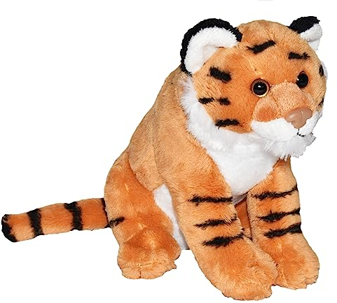 Wild Republic Wild Calls Tiger, Elektronisches Kuscheltier, Spielzeug für kleine Kinder, Stofftier mit Funktion, Mädchen-Geschenke, Authentische Tiergeräusche für Kinder, 20 cm