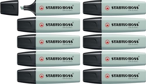 STABILO - Textmarker - BOSS ORIGINAL NatureCOLORS | 10er Pack, grünerde