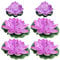 iplusmile 6PCS Artificial Lotus: Floating Flowers for Ponds (2 Medium Buds + 4 Large) - Realistic Pond Plants for Garden, Aquarium & Outdoor Decor