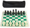 Andux Roll-Up Schachspiel mit Handtasche und 32PCS Schachfiguren XQTZ-02