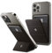 Spigen Smart Fold MagFit Magnetischer Kartenhalter mit Ständer Kompatibel mit iPhone 16/15/14/13/12 Modelle Magsafe Wallet - Gunmetal
