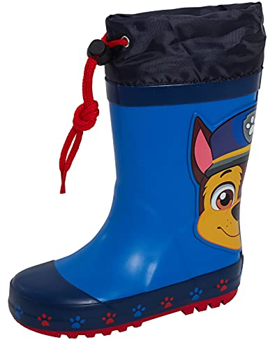 Paw Patrol Gummistiefel für Jungen und Mädchen - Chase Marshall Regen- und Schneestiefel, Navy, 25 EU