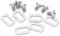 Pedal Cleats Schrauben und Unterlegscheiben, Mountainbike Pedal Cleats Befestigungsschrauben und Unterlegscheiben Titanlegierungsschrauben Set