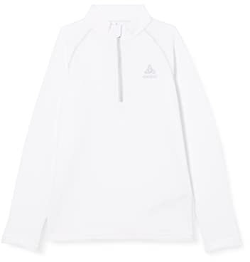 Odlo Kinder Langarm Shirt mit Reißverschluss RIGI, White, 104