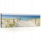 Bilder Panorama Strand Meer Nordsee Modern Schlafzimmer Wohnzimmer Leinwandbilder Wandbild Kunstdruck Wandbilder Wand Bild auf Leinwand UV-Beständig Aufhängefertig (PP10387, O3 (145 x 45 cm))