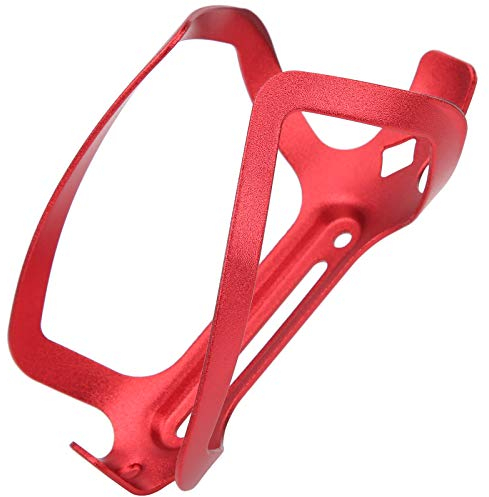Keenso Porte-Bouteille d'eau de Vélo, Alliage D'aluminium Porte-Bouteille d'eau de Vélo Porte-bidon de Support de Rétention Sécurisé pour de Route, VTT, Pliant(Rouge)