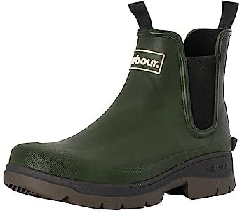 Barbour Uomo Stivali Di Gomma Nimbus, Olive, 44.5 EU