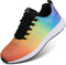 ANBIWANGLUO Damen Turnschuhe Sportliche Laufschuhe Schnürschuhe Atmungsaktive Outdoor Cross Trainer zum Joggen bunt 39 EU