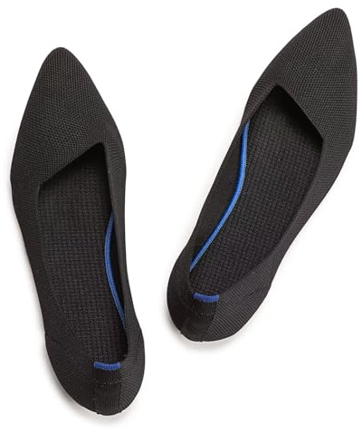 Frank Mully Ballerine a Punta lavorate a Maglia da Donna - Comode Ballerine Slip-on - Scarpe Classiche morbide