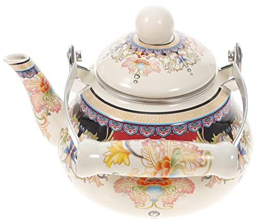 Aus Emaille Flötenkessel Wasserkocher Zum Erhitzen Von Wasser Blumen-teekessel-herd Dekorative Teekannen Loser Teekocher ابريق Teehaus- Aus Porzellan Glas